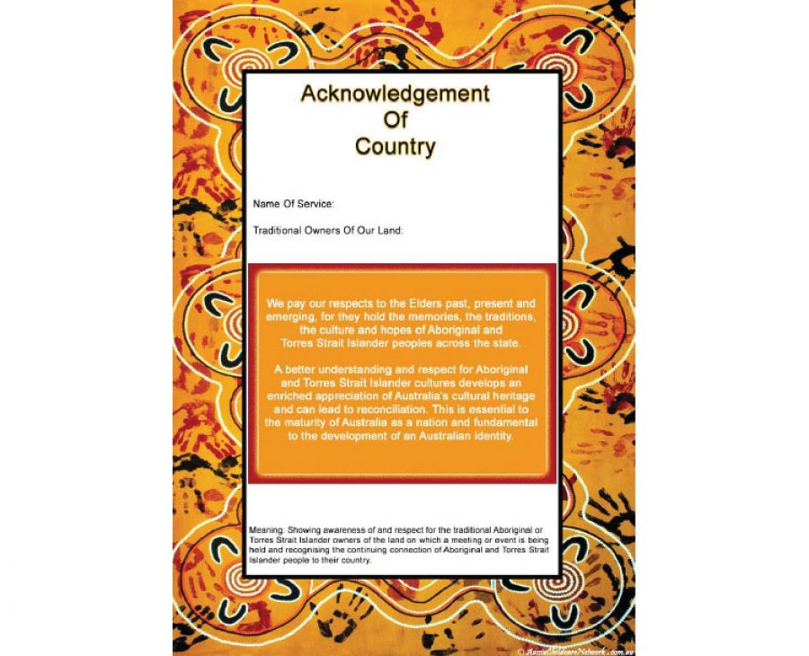 Acknowledgement Of Country