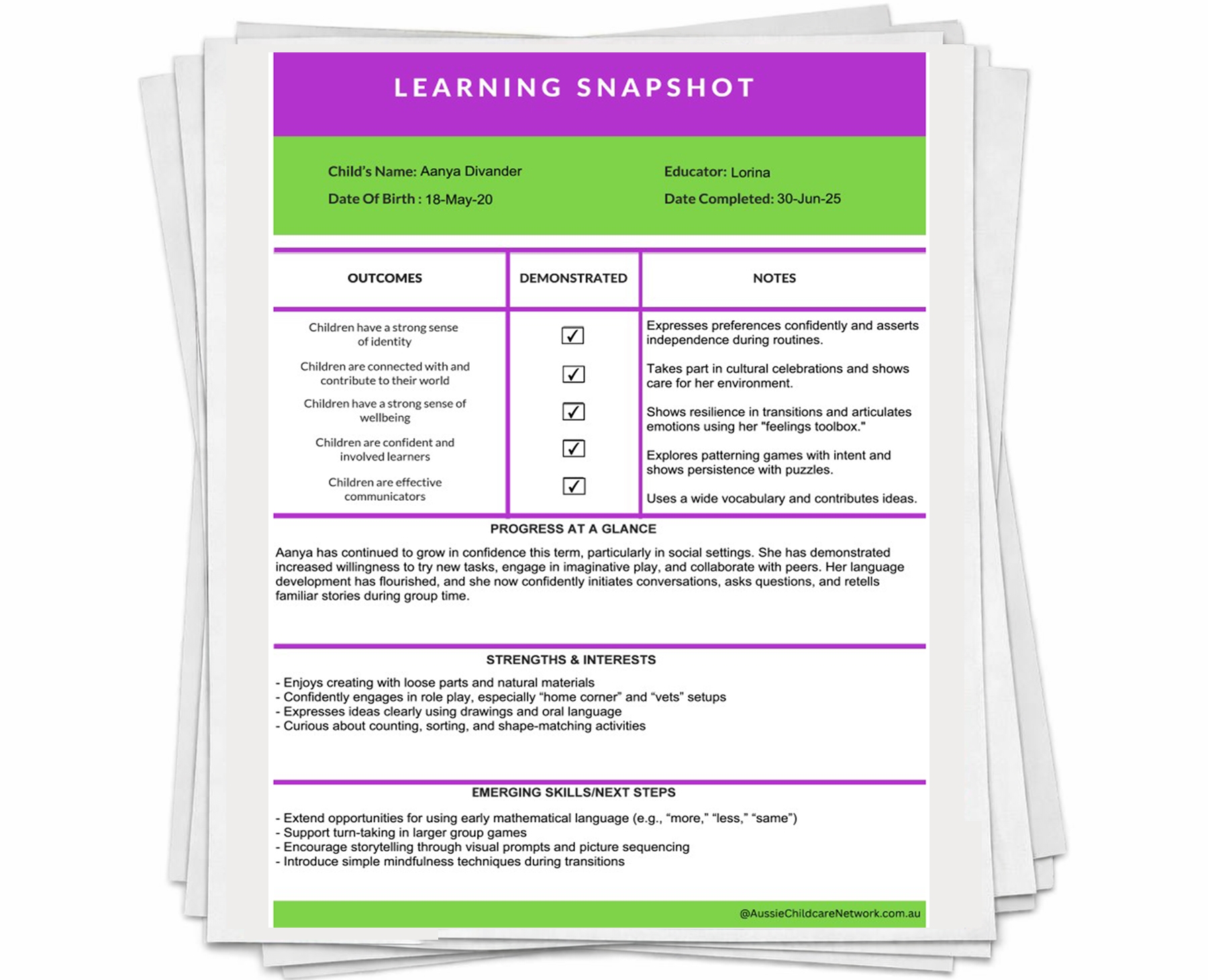 Learning Snapshot