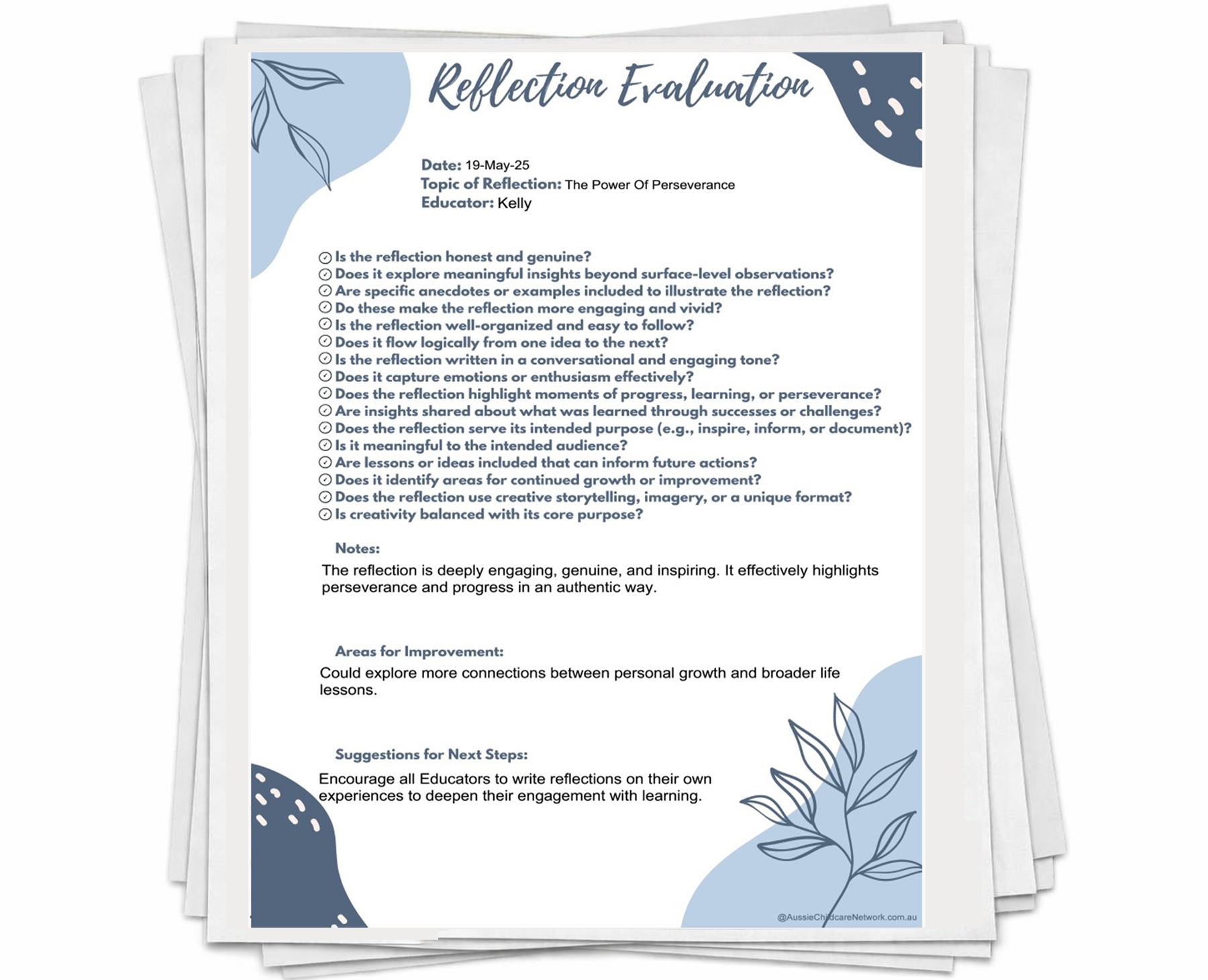 Reflection Evaluation